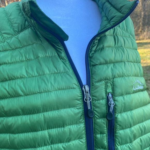 L.L. Bean Puffer Jacket Green Mens X-Large Tall - Picture 3 of 9